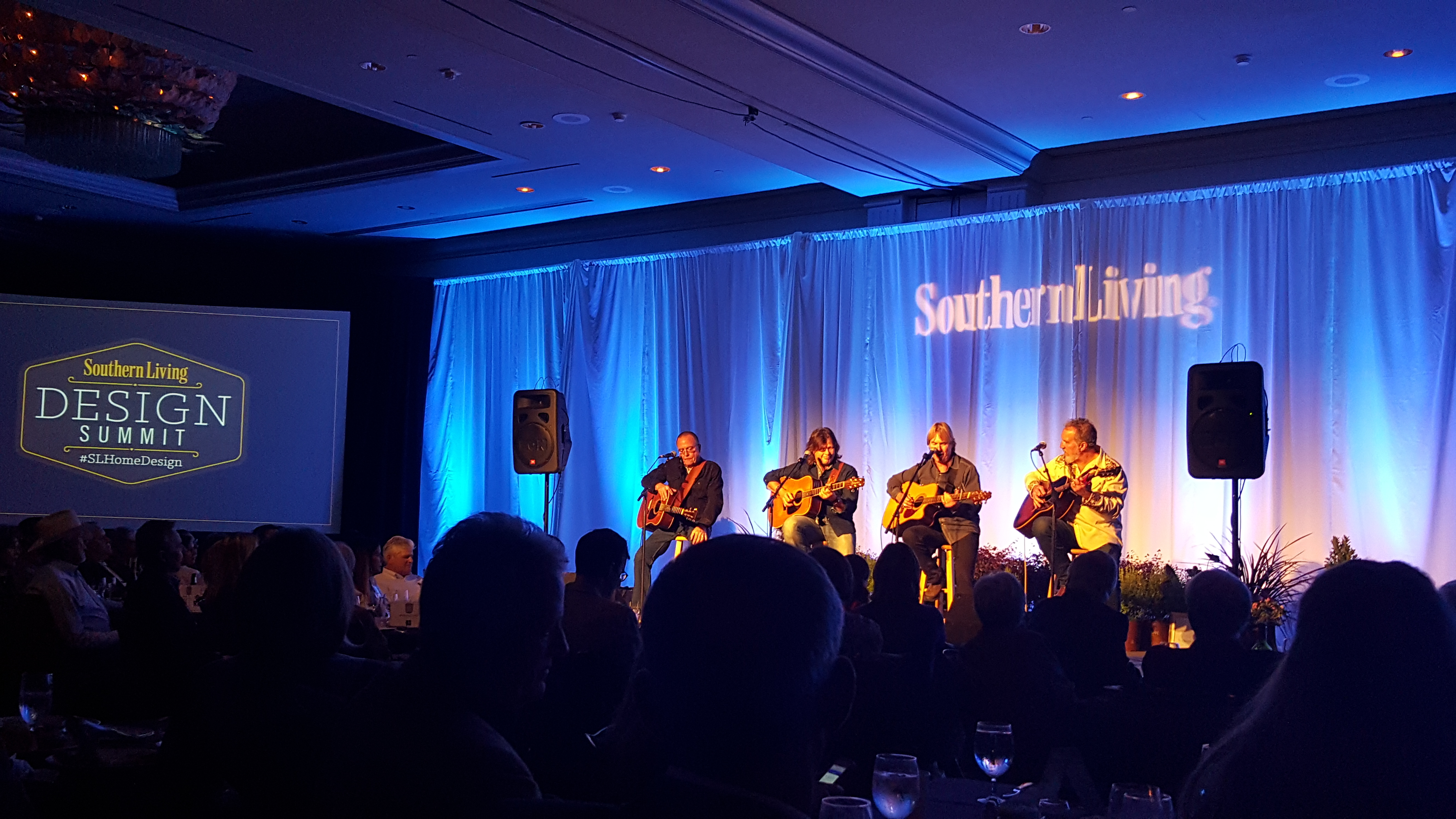 Musicians performing on stage at the Southern Living Design Summit