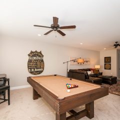 Hammock Bay model home game room pool table