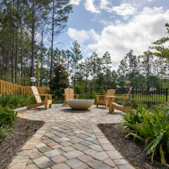 Backyard Firepit and Seating Area