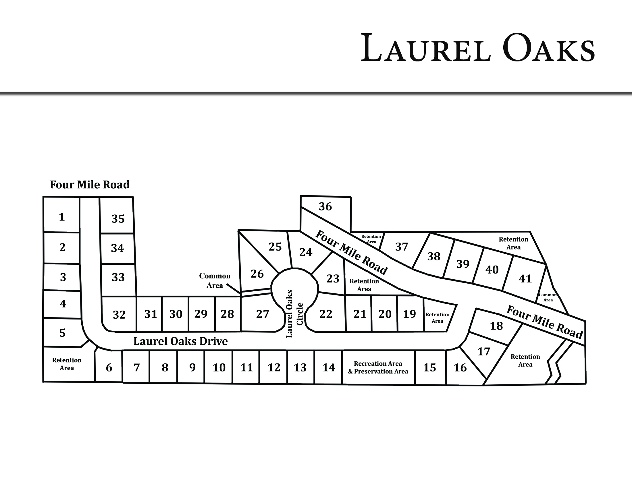 Laurel Oaks Neighborhood Site Plan
