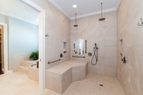 Deslauriers home handicap-accessible shower