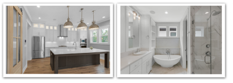 Parade of Homes 2019 Kitchen and bathroom