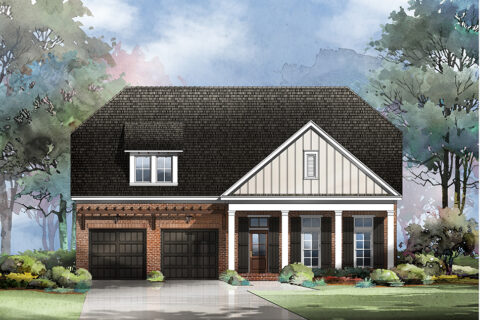 Anna D Elevation - Two Story with 2 Car Garage